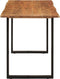 vidaXL - Eettafel - 140x70x76 - cm - massief - acaciahout