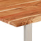 vidaXL - Eettafel - 140x70x76 - cm - massief - acaciahout