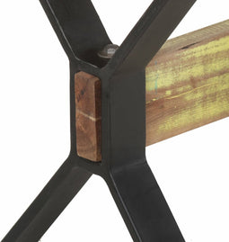 vidaXL - Eettafel - 140x70x76 - cm - massief - gerecycled - hout