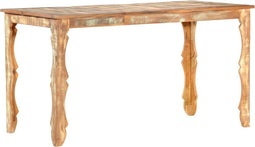 vidaXL - Eettafel - 140x70x76 - cm - massief - gerecycled - hout