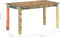 vidaXL - Eettafel - 140x70x76 - cm - massief - gerecycled - hout