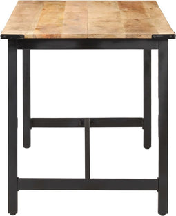 vidaXL - Eettafel - 140x70x76 - cm - massief - ruw - mangohout