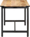 vidaXL - Eettafel - 140x70x76 - cm - massief - ruw - mangohout
