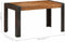 vidaXL - Eettafel - 140x70x76 - cm - massief - ruw - mangohout