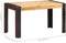 vidaXL - Eettafel - 140x70x76 - cm - massief - ruw - mangohout