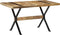 vidaXL - Eettafel - 140x70x76 - cm - ruw - mangohout