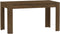 vidaXL - Eettafel - 140x74,5x76 - cm - bewerkt - hout - bruin - eikenkleur