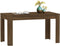 vidaXL - Eettafel - 140x74,5x76 - cm - bewerkt - hout - bruin - eikenkleur