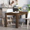 vidaXL - Eettafel - 140x74,5x76 - cm - bewerkt - hout - bruin - eikenkleur