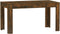 vidaXL - Eettafel - 140x74,5x76 - cm - bewerkt - hout - gerookt - eikenkleurig