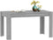 vidaXL - Eettafel - 140x74,5x76 - cm - bewerkt - hout - grijs - sonoma - eikenkleurig
