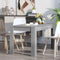 vidaXL - Eettafel - 140x74,5x76 - cm - bewerkt - hout - grijs - sonoma - eikenkleurig