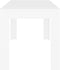 vidaXL - Eettafel - 140x74,5x76 - cm - bewerkt - hout - wit