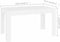 vidaXL - Eettafel - 140x74,5x76 - cm - bewerkt - hout - wit