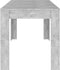 vidaXL - Eettafel - 140x74,5x76 - cm - spaanplaat - betongrijs