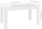 vidaXL - Eettafel - 140x74,5x76 - cm - spaanplaat - hoogglans - wit