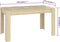 vidaXL - Eettafel - 140x74,5x76 - cm - spaanplaat - sonoma - eikenkleurig
