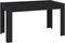 vidaXL - Eettafel - 140x74,5x76 - cm - spaanplaat - zwart