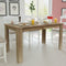 vidaXL - Eettafel - 140x80x75 - cm - eikenkleurig
