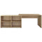vidaXL - Eettafel - 140x80x75 - cm - eikenkleurig