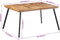 vidaXL - Eettafel - 148x97x76 - cm - massief - teakhout