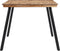 vidaXL - Eettafel - 148x97x76 - cm - massief - teakhout