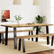vidaXL - Eettafel - 150x90x75 - cm - massief - acaciahout