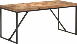 vidaXL - Eettafel - 160x70x76 - cm - massief - acaciahout - en - mangohout