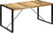 vidaXL - Eettafel - 160x80x75 - cm - massief - mangohout