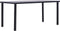 vidaXL - Eettafel - 160x80x75 - cm - MDF - zwart - en - betongrijs