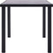 vidaXL - Eettafel - 160x80x75 - cm - MDF - zwart - en - betongrijs