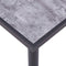 vidaXL - Eettafel - 160x80x75 - cm - MDF - zwart - en - betongrijs