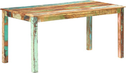 vidaXL - Eettafel - 160x80x76 - cm - massief - gerecycled - hout