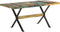 vidaXL - Eettafel - 160x80x76 - cm - massief - gerecycled - hout