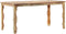 vidaXL - Eettafel - 160x80x76 - cm - massief - gerecycled - hout