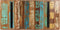 vidaXL - Eettafel - 160x80x76 - cm - massief - gerecycled - hout