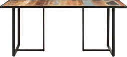 vidaXL - Eettafel - 180 - cm - massief - gerecycled - hout