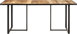 vidaXL - Eettafel - 180 - cm - ruw - mangohout