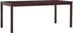 vidaXL - Eettafel - 180x90x73 - cm - grenenhout - donkerbruin