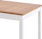 vidaXL - Eettafel - 180x90x73 - cm - grenenhout - wit - en - bruin