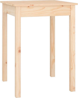 vidaXL - Eettafel - 55x55x75 - cm - massief - grenenhout