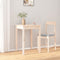 vidaXL - Eettafel - 55x55x75 - cm - massief - grenenhout