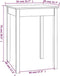vidaXL - Eettafel - 55x55x75 - cm - massief - grenenhout