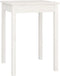 vidaXL - Eettafel - 55x55x75 - cm - massief - grenenhout - wit