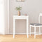 vidaXL - Eettafel - 55x55x75 - cm - massief - grenenhout - wit