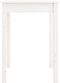 vidaXL - Eettafel - 55x55x75 - cm - massief - grenenhout - wit