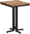 vidaXL - Eettafel - 55x55x76 - cm - massief - gerecycled - teakhout