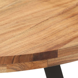 vidaXL - Eettafel - 80 - cm - massief - acaciahout