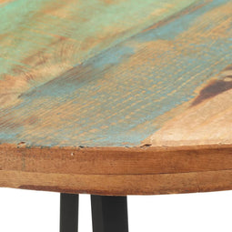 vidaXL - Eettafel - 80 - cm - massief - gerecycled - hout