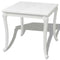 vidaXL - Eettafel - 80 - x - 80 - x - 76 - cm - hoogglans - wit
